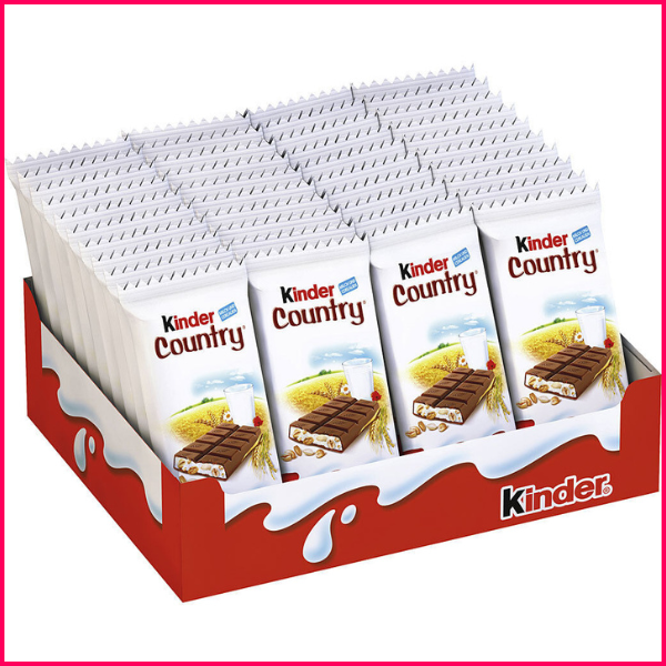 Carton Kinder Country 40 Pièces De 23.5 Gr 