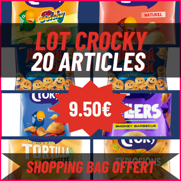 Lot Crocky Mixed 20 Sachets