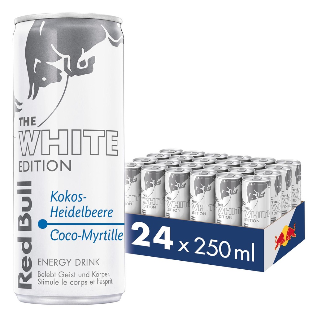 Tray Red Bull White Edition Energy Drink 25CL 24 Canettes