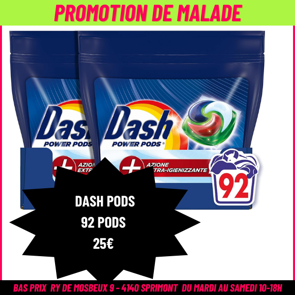 DASH Pods "Power" Azione Extra Igienizzante  2 x 46