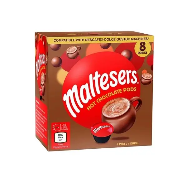 Pods 8 Pieces Maltesers Compatible Dolce Gusto 136Gr 