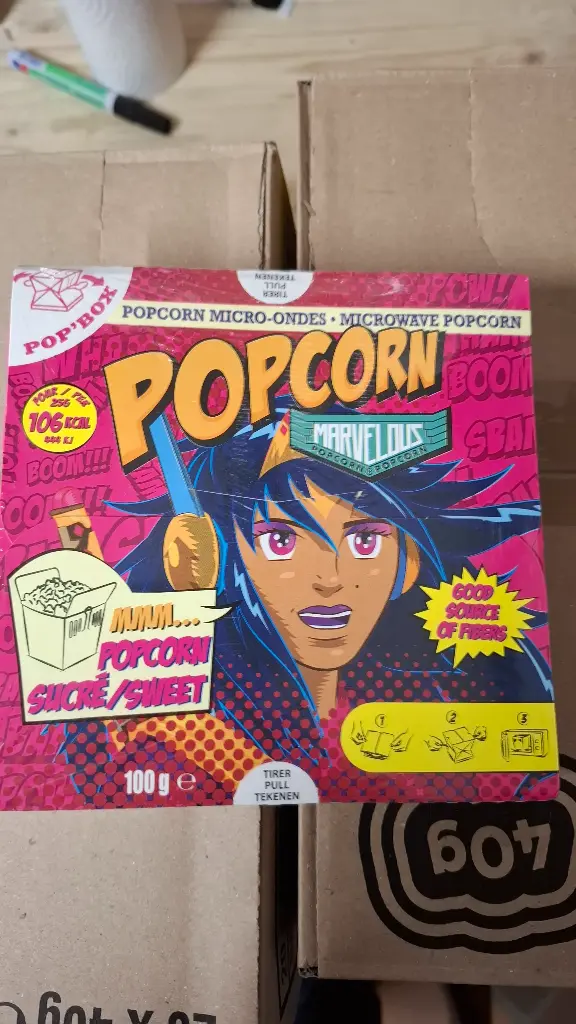 Pop Corn Sucre 100Gr