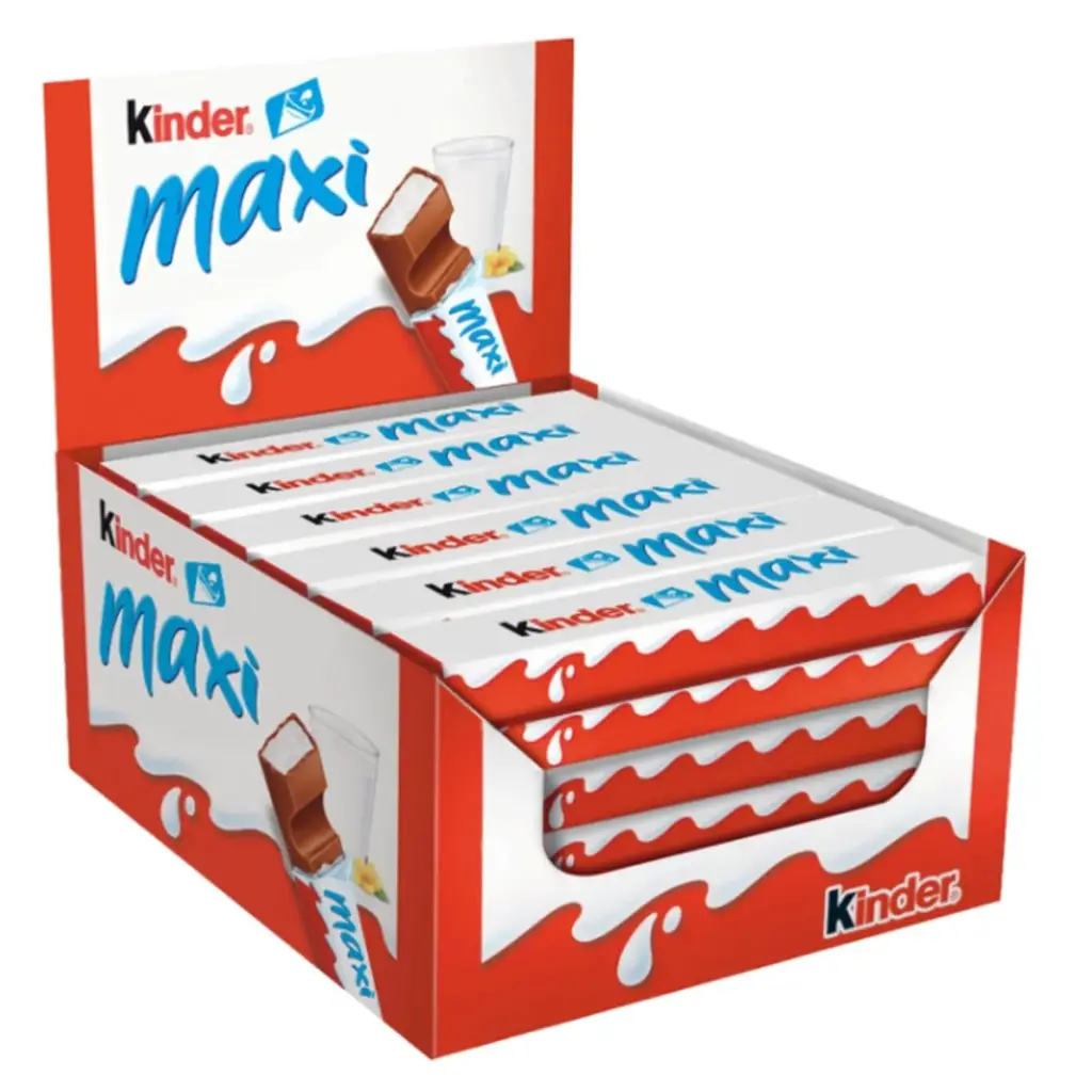 Carton Kinder Chocolat Maxi T1 36 Pièces De 21 Gr  