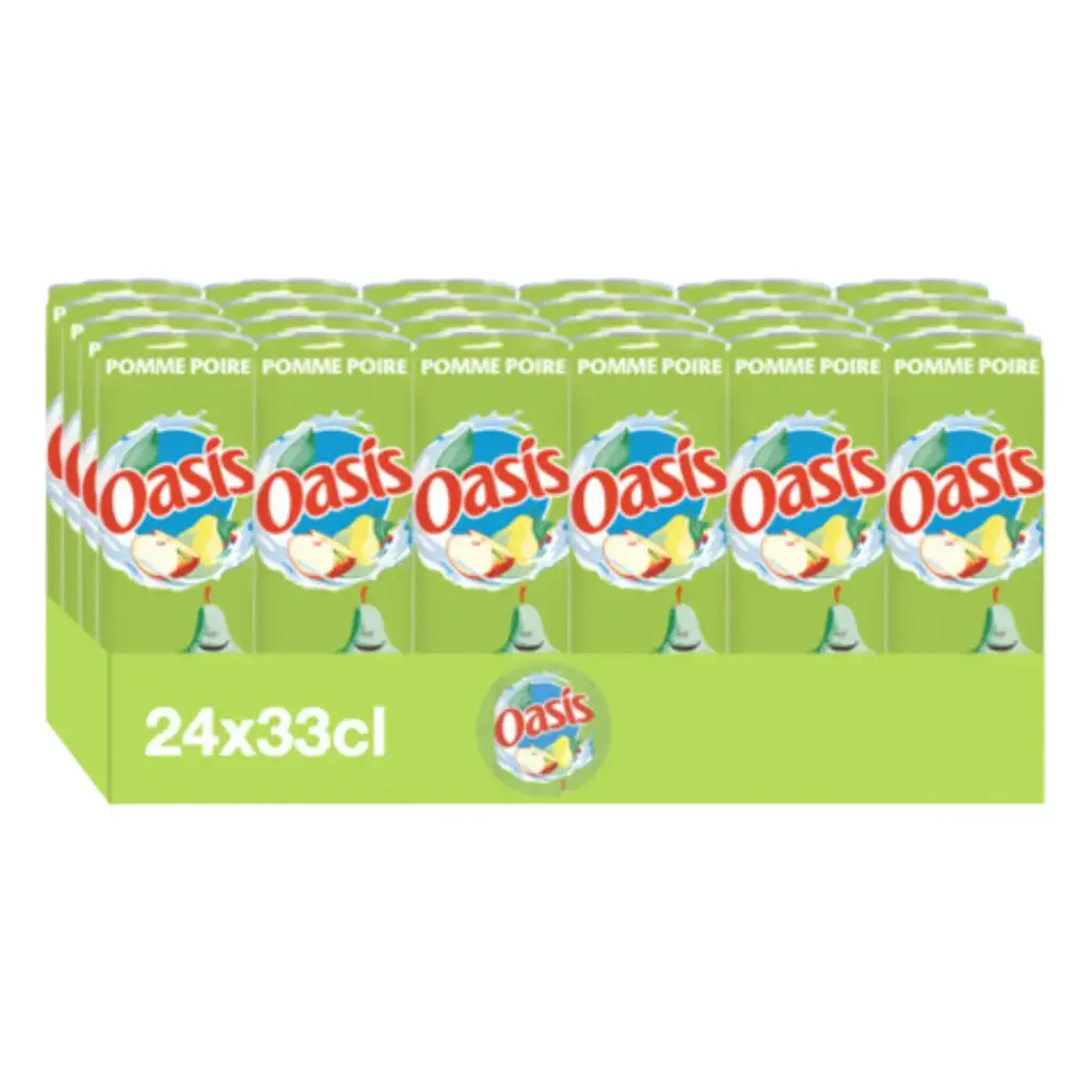 Tray Oasis Pomme Poire 33CL 24 Canettes