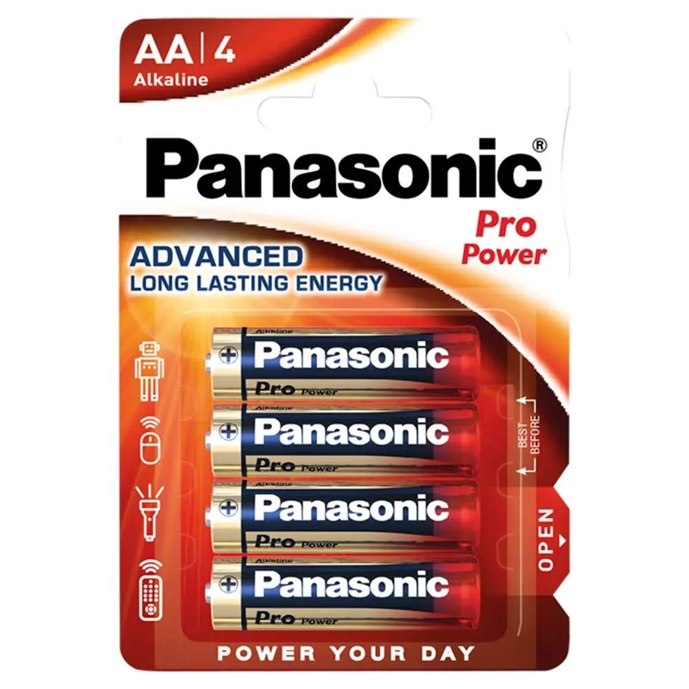 Pack de 4 piles Panasonic Pro Power AA-LR6