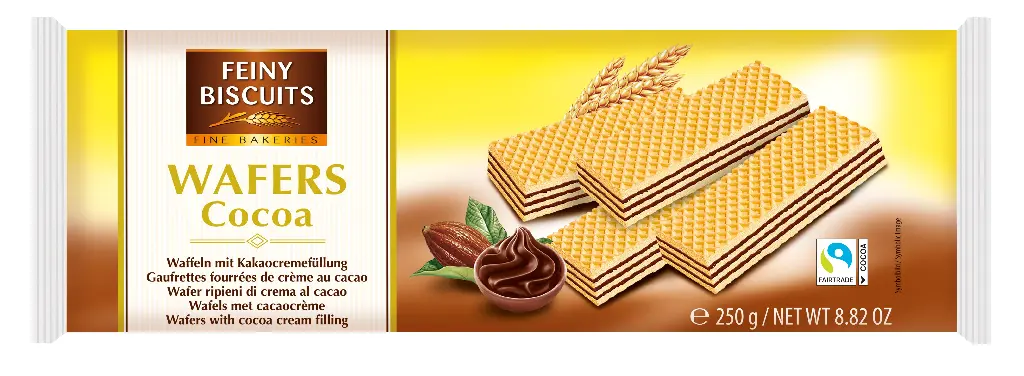 Gaufrettes Fourrées À La Crème Au Cacao 250g