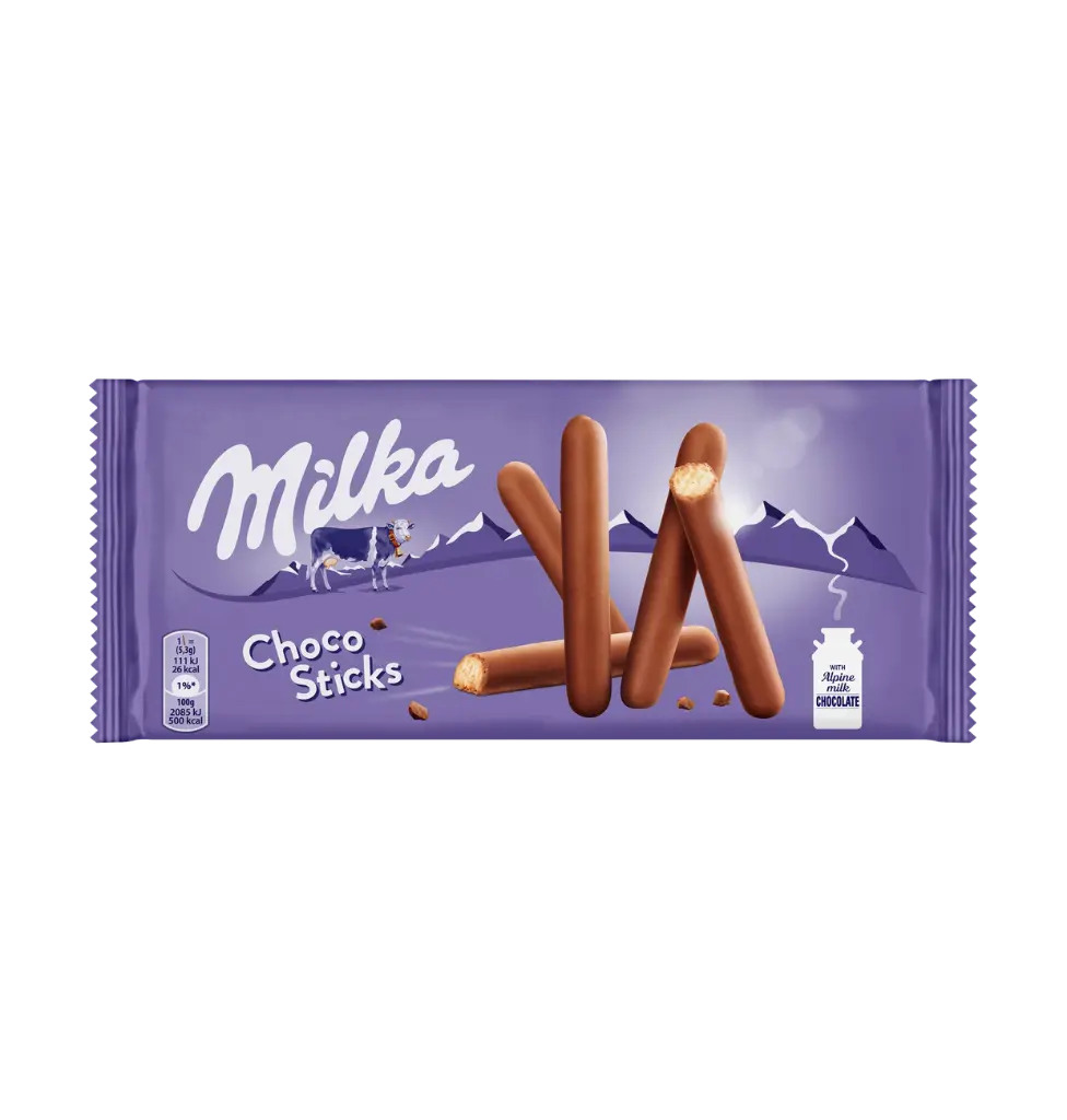 Milka enrobés de tendre chocolat au lait Choco sticks 112g