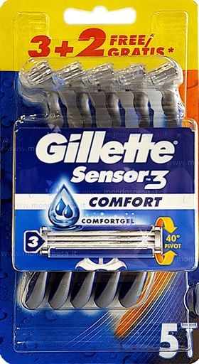 Gillette Sensor 3 Comfort 5pcs