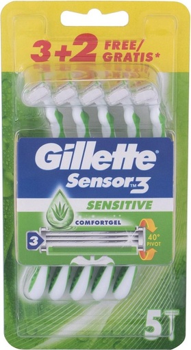 Gillette Sensor 3 Sensitive 5pcs 