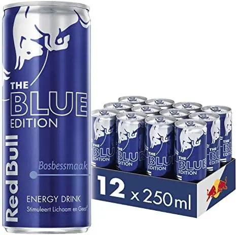 Tray Red Bull Energy Drink Blue Edition Blueberry 25CL 12 Canettes