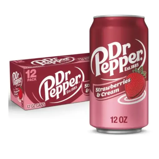 Tray Dr Pepper Strawberries & Cream 12 Canettes 35,5CL 