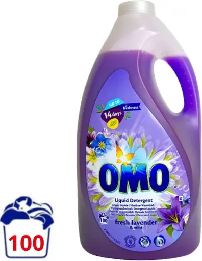 Lessive Omo Fresh Lavande 5L - 100sc 