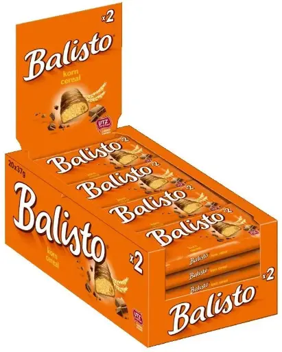 Carton Balisto Barre De Biscuit Cereal Mix 20 Pièces De 37 Gr