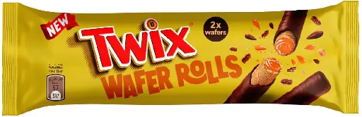 Carton Twix Wafer Rolls 12 x 22.5 Gr