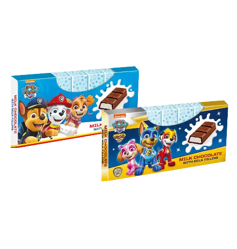 Paw Patrol Chocolat Au Lait Fourrés Au Lait (8x12,5g) 100g